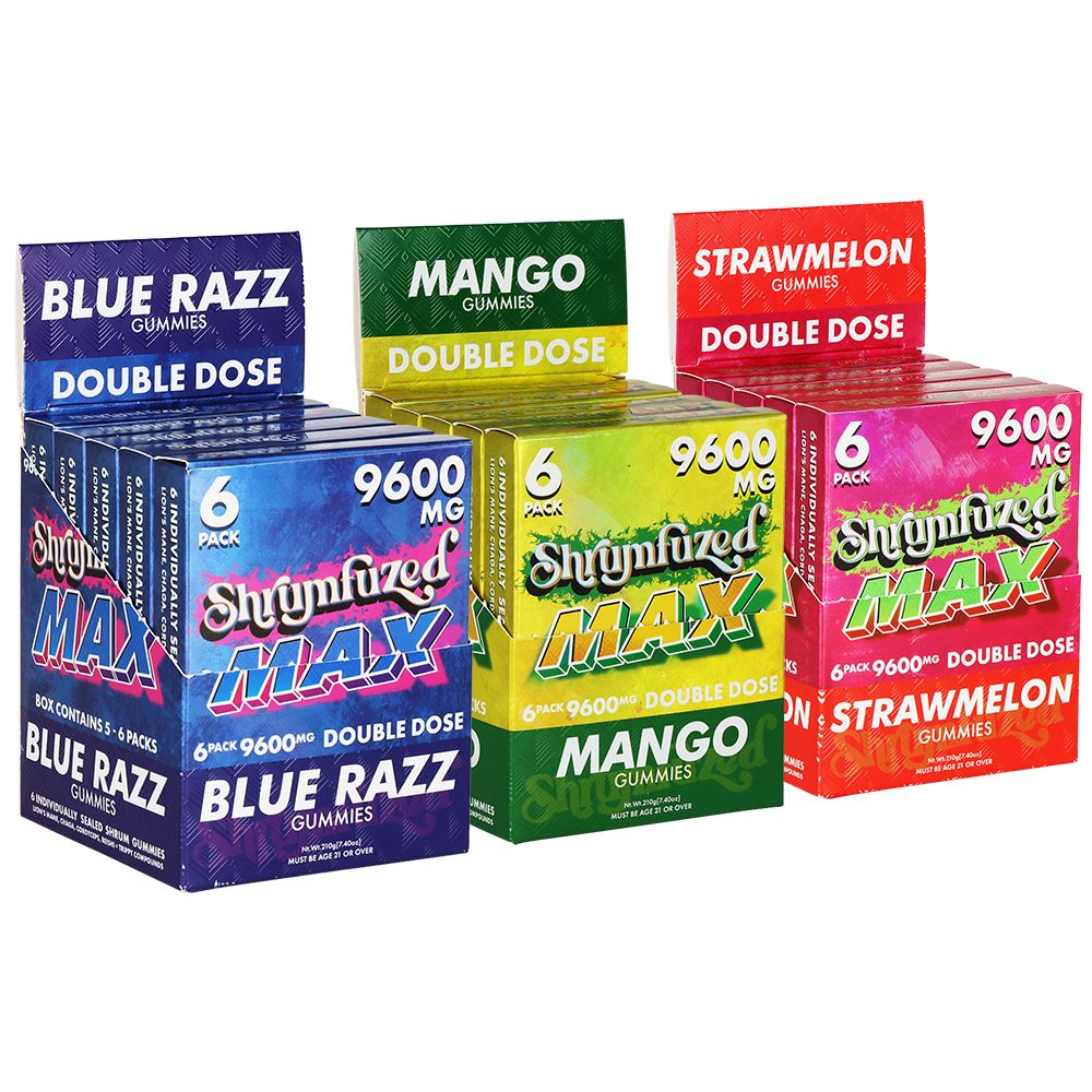 Shrumfuzed MAX Mushroom Blend Gummies | 9600mg | 6pc | 5pk Display