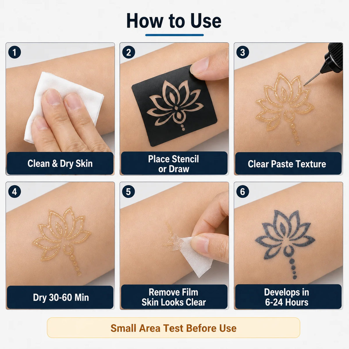 10ml Blue-Black Temporary Tattoo Gel