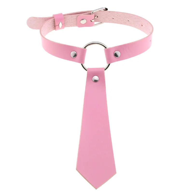 Punk Chain Heart Choker Collar