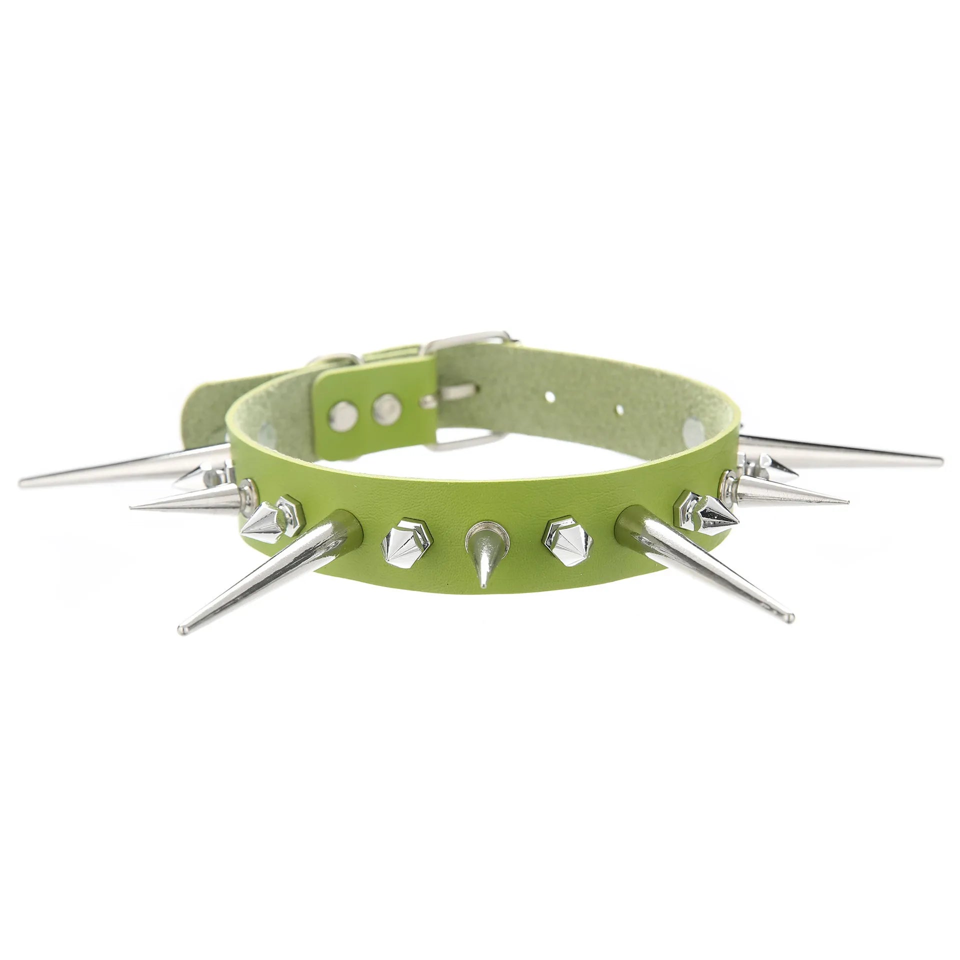 Punk Long Spike Studded Choker Collar