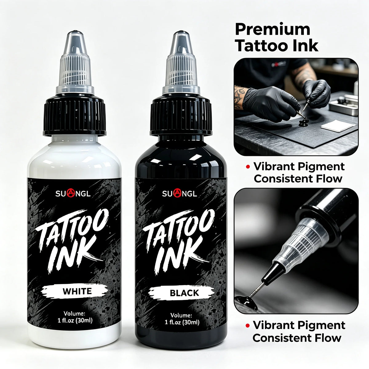 SUANGL 60ml White Tattoo Ink