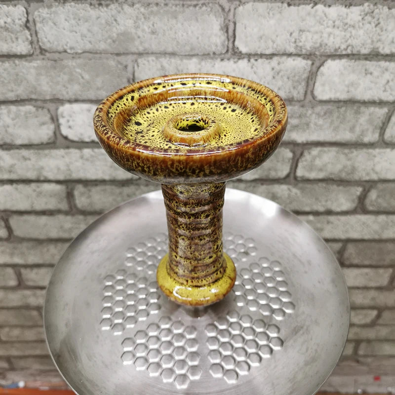 Ceramic Phunnel Hookah Bowl Funnel Hookha Flavor Cup Narguile Accessory Shisha Holder Nargila Container Nargile Parts for Burner
