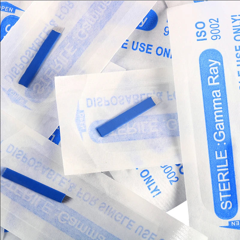 0.2mm 50/100PCS blue Blades Tattoo Needles