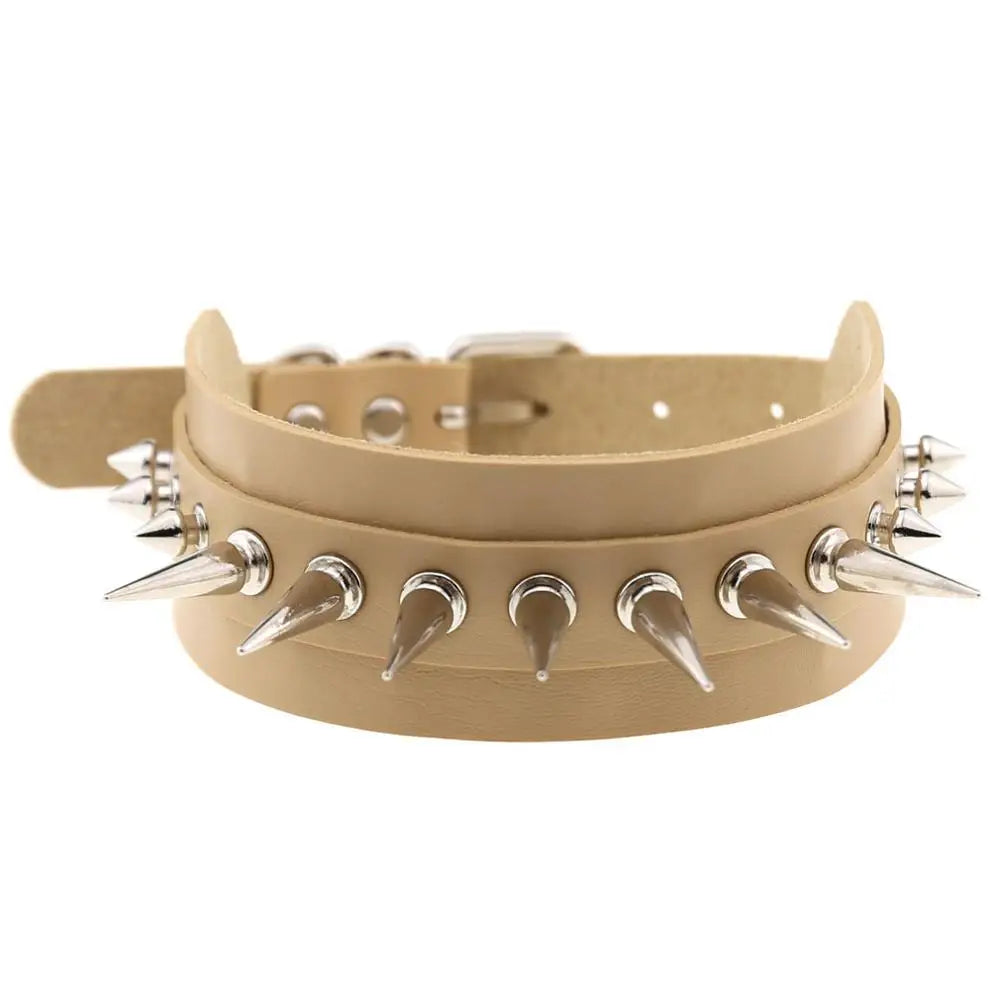 Punk Spiked Choker Collar