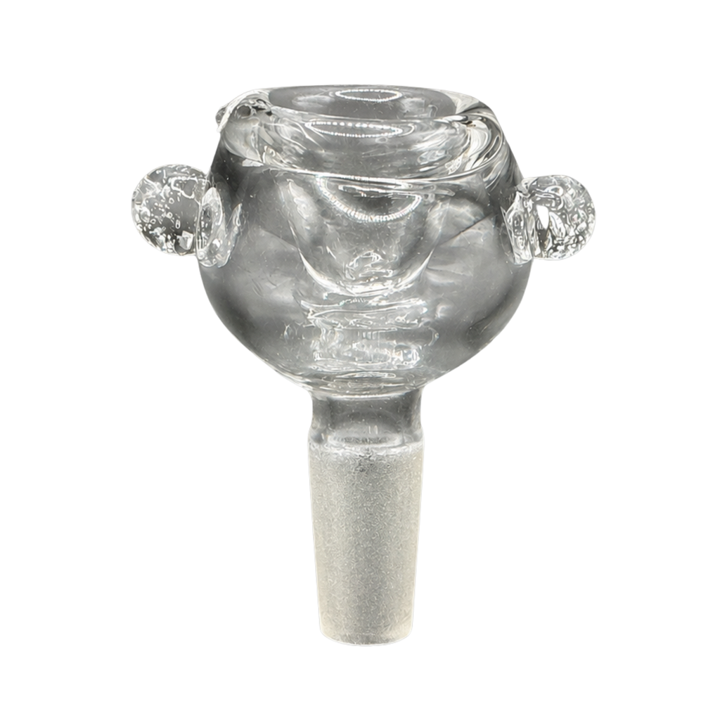 10mm Male Dual-Handle Glass Bowl – Clear
