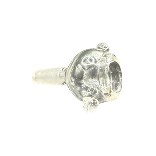 10mm Male Dual-Handle Glass Bowl – Clear