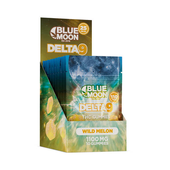 Delta 9 Wild Melon Gummies 100mg – 10 Pack