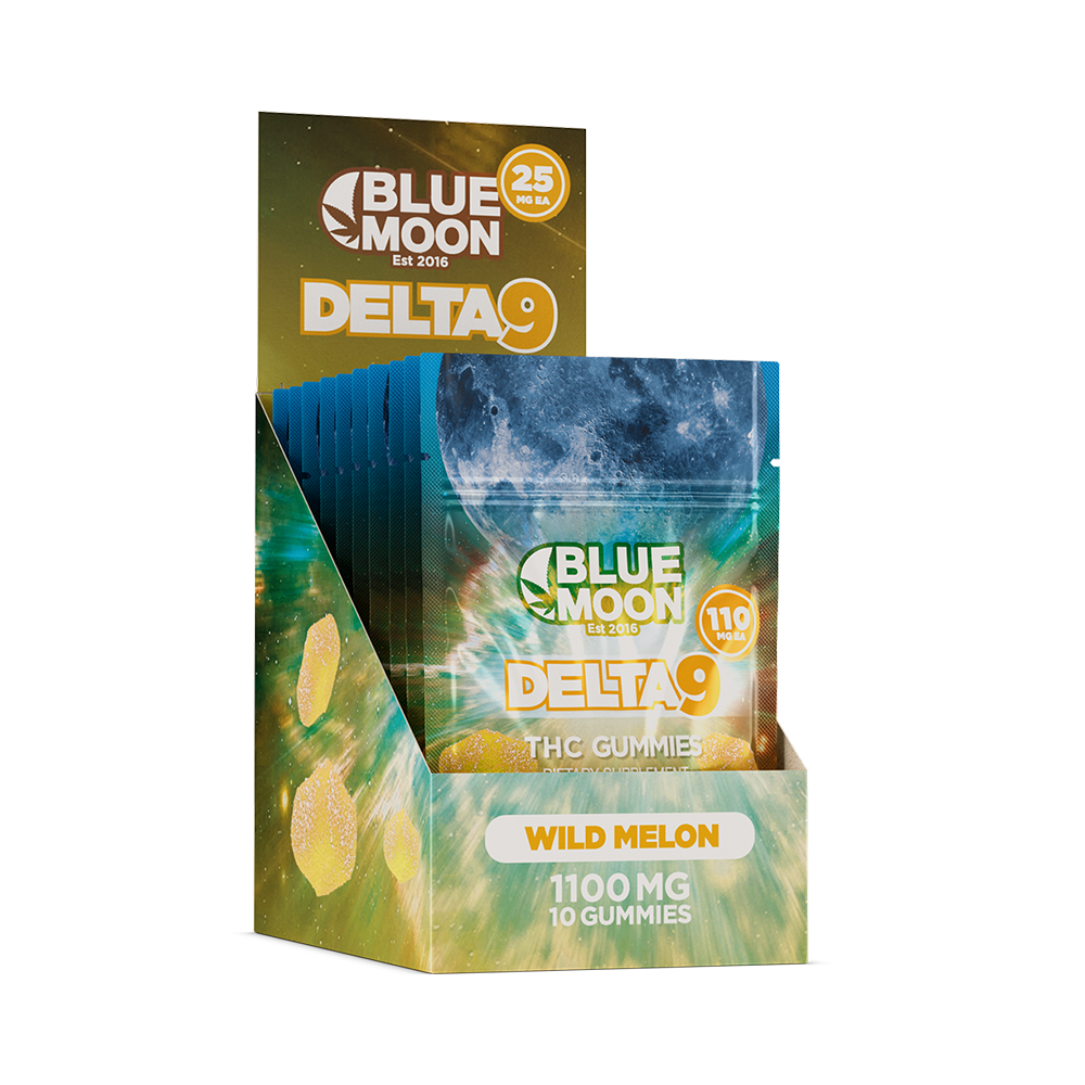Delta 9 Wild Melon Gummies 100mg – 10 Pack