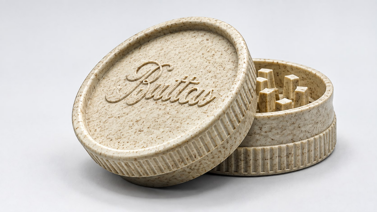 Butter Herb Grinder – Cream Speckled