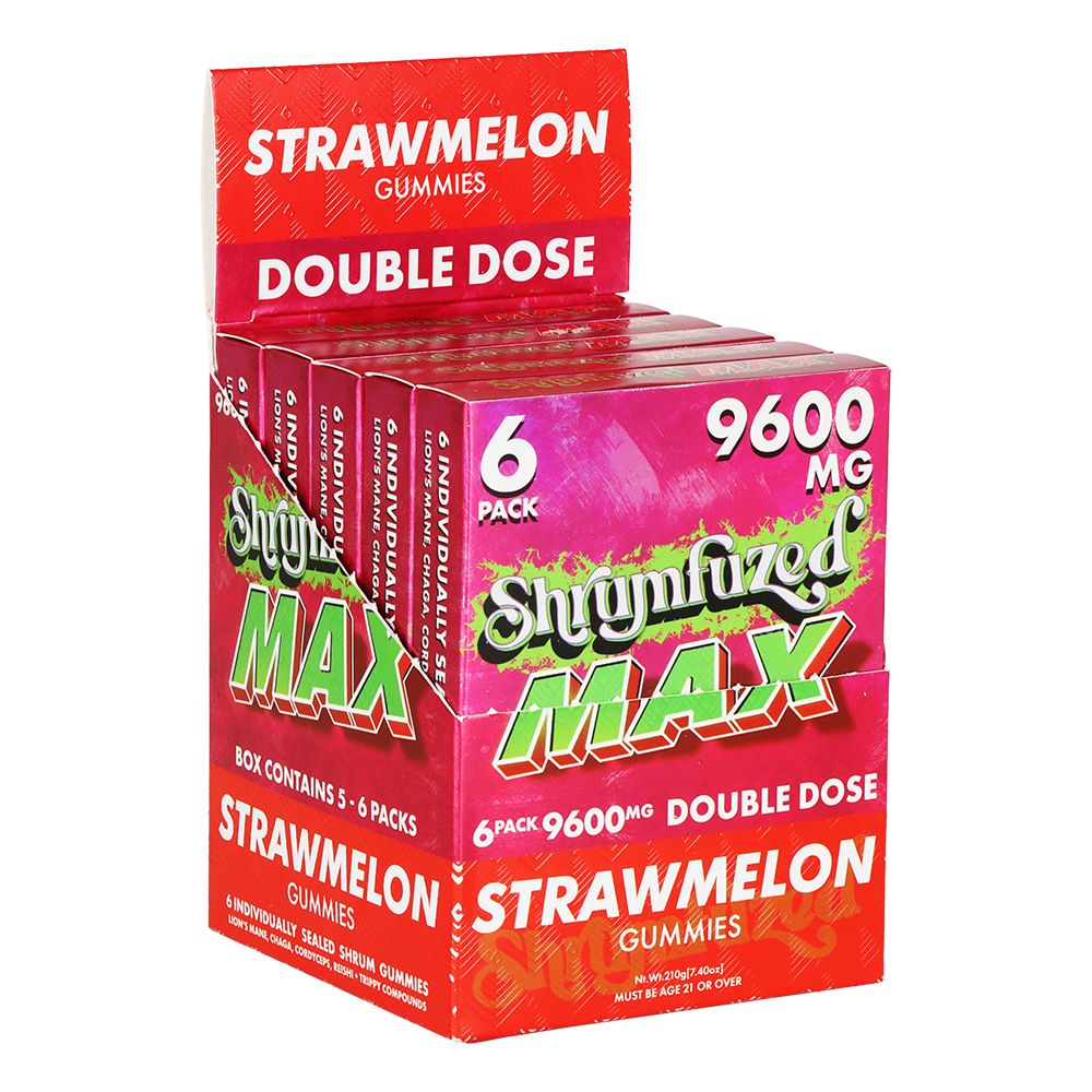Shrumfuzed MAX Mushroom Blend Gummies | 9600mg | 6pc | 5pk Display
