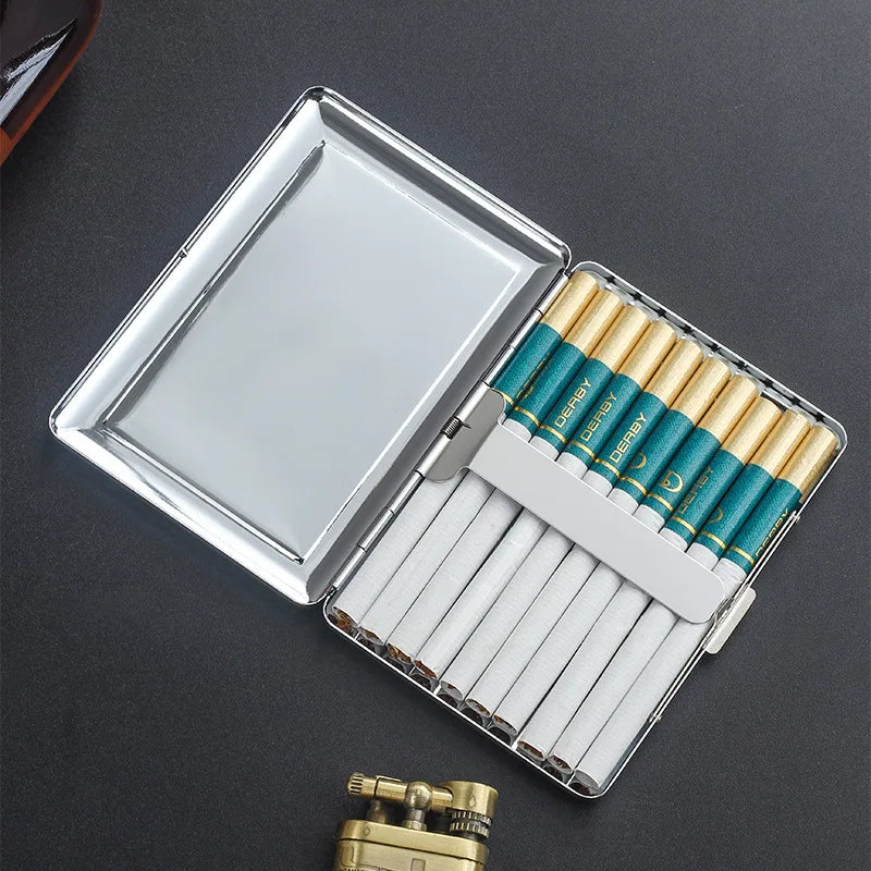 Personalized Flip Cover Coarse Metal Cigarette Case