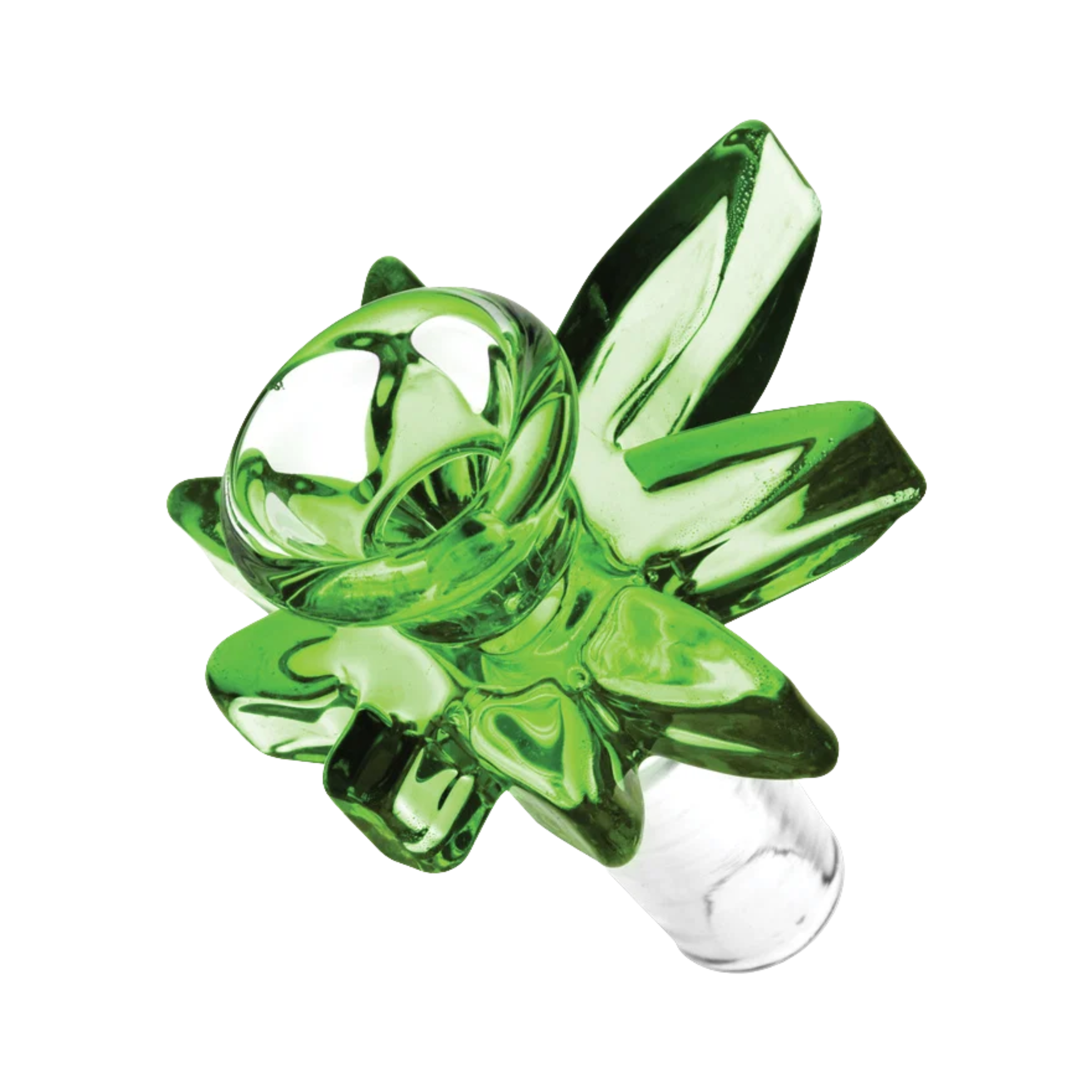 14.5 mm Male Glass-on-Glass Leaf Bowl Slide