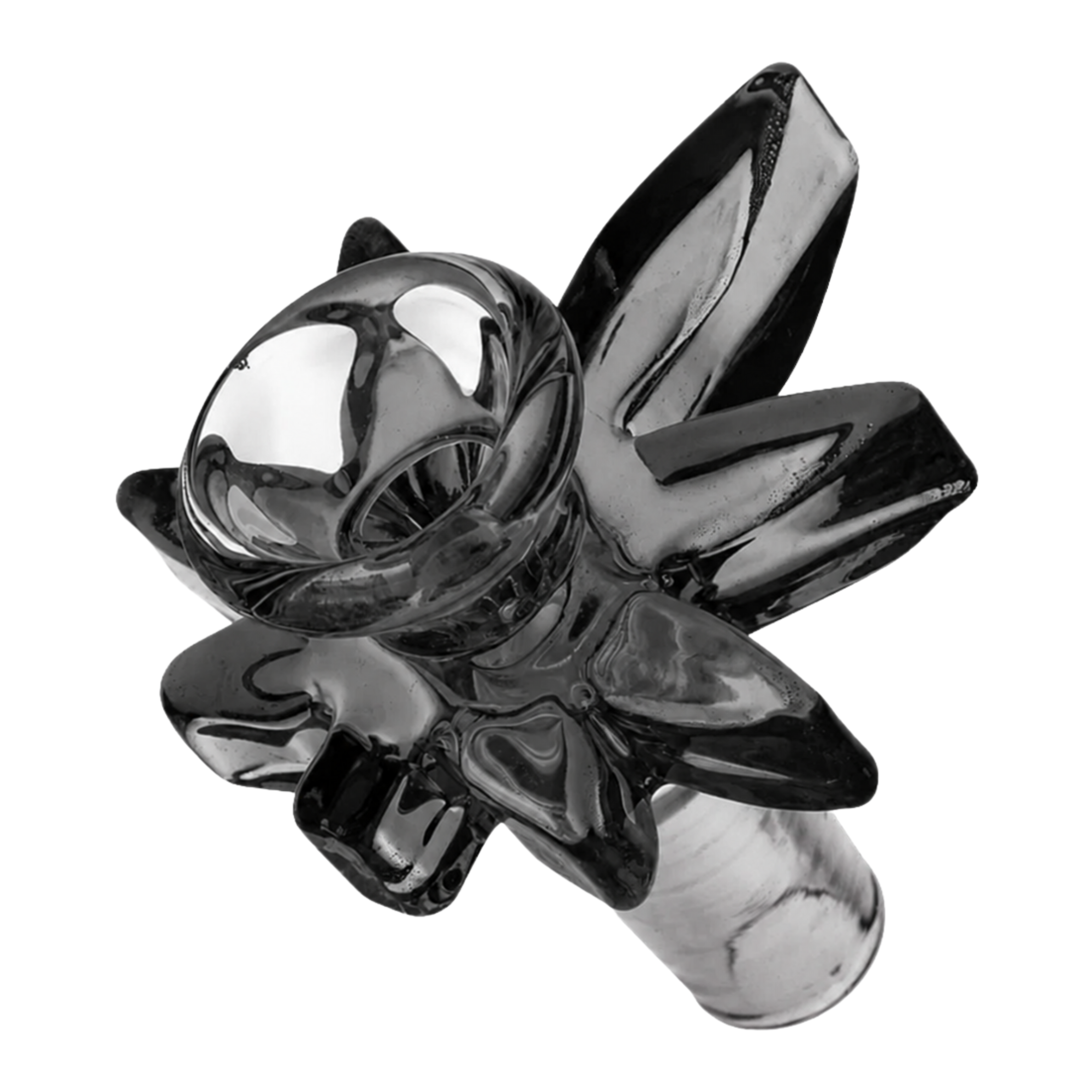 14.5 mm Male Glass-on-Glass Leaf Bowl Slide