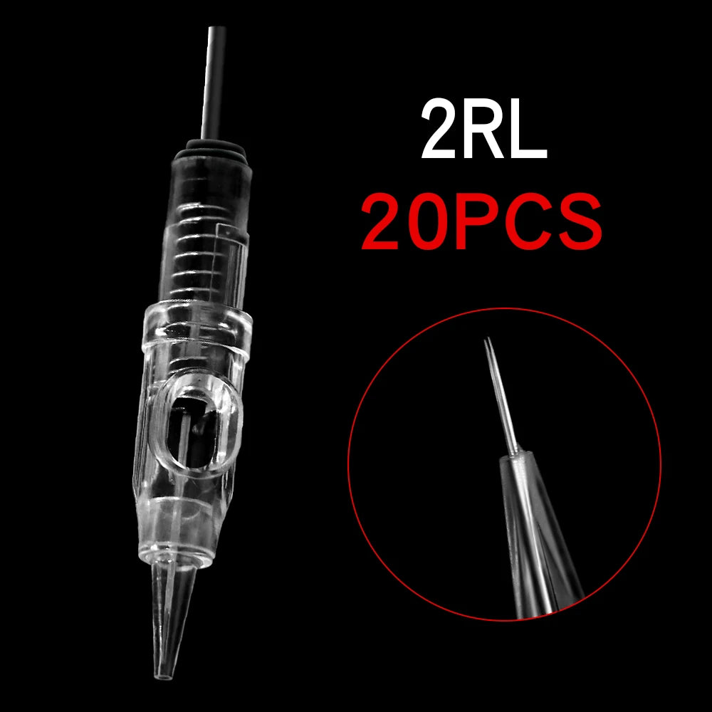 20Pcs Sterilized Tattoo Cartridge Needles 0.30MM PMU Permanent Eyebrow