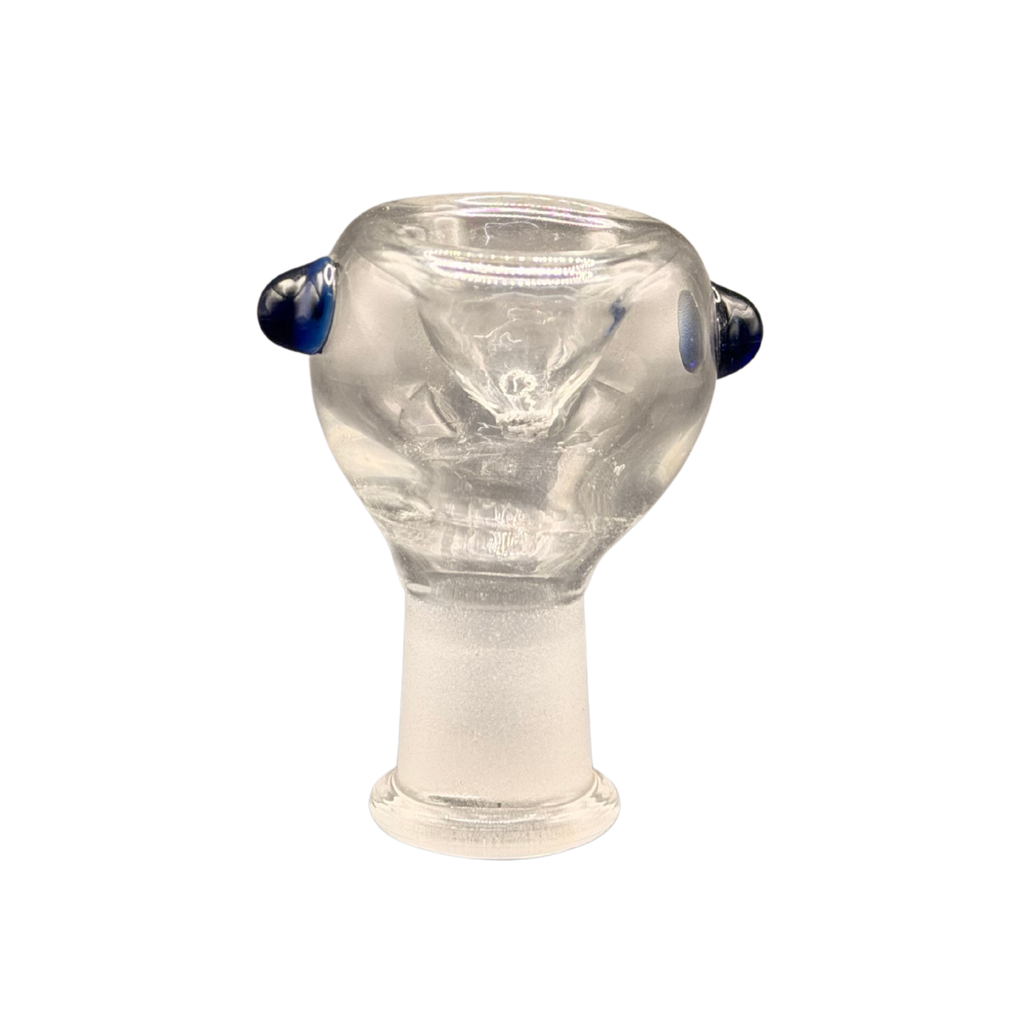 14mm Female Dual-Handle Funnel Glass Bowl – Assorted Colors