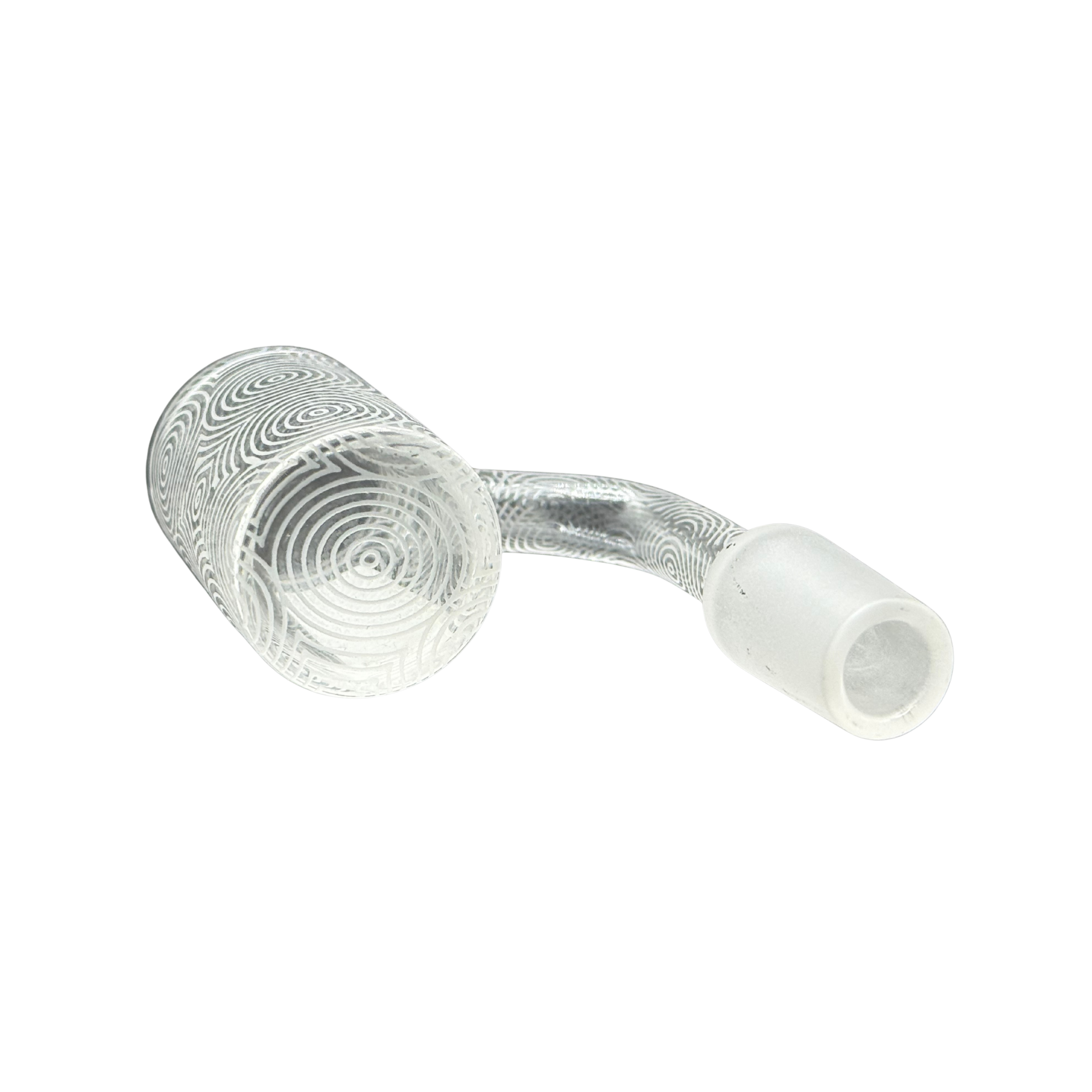 14mm Male 90° Geometric Etched Quartz Banger