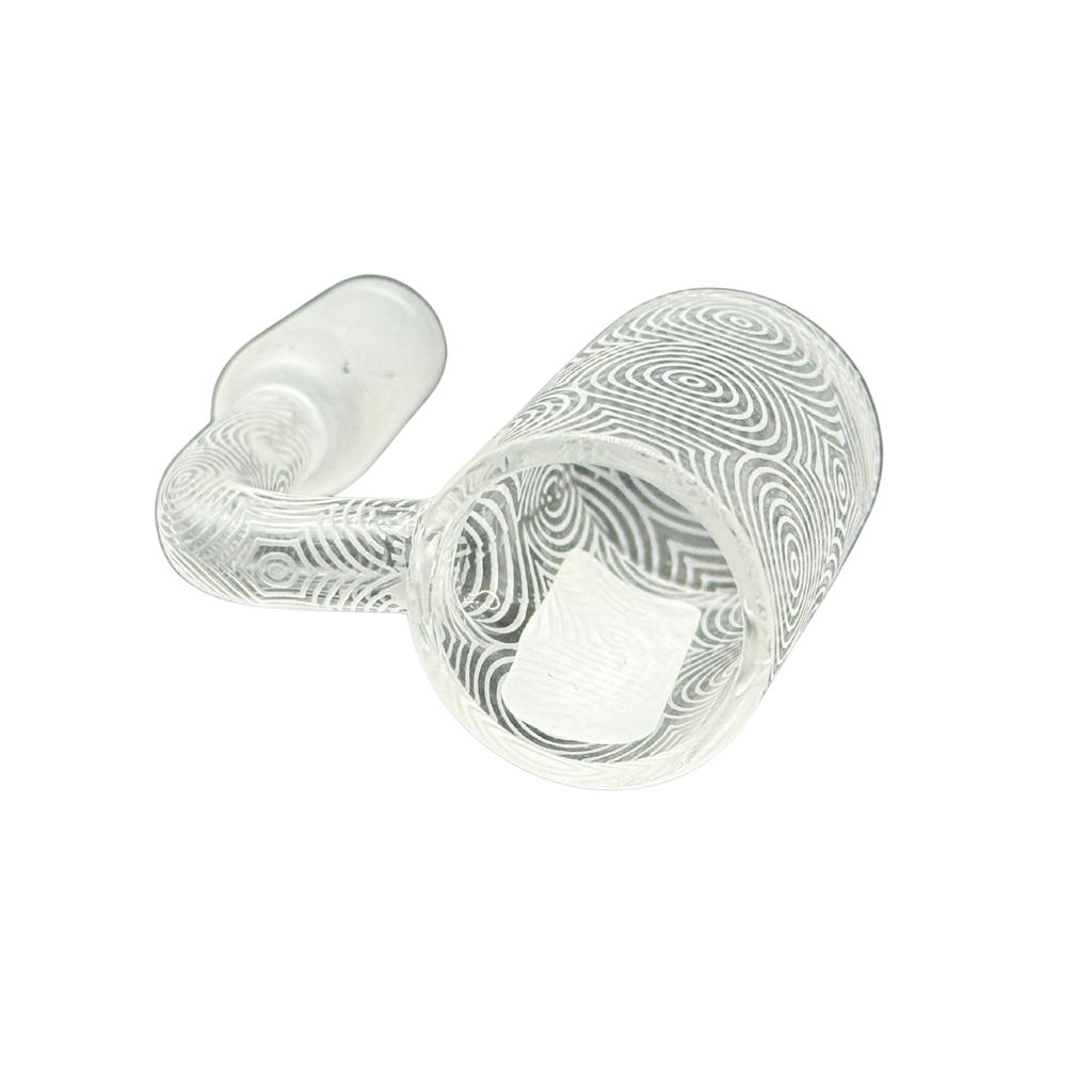 14mm Male 90° Geometric Etched Quartz Banger