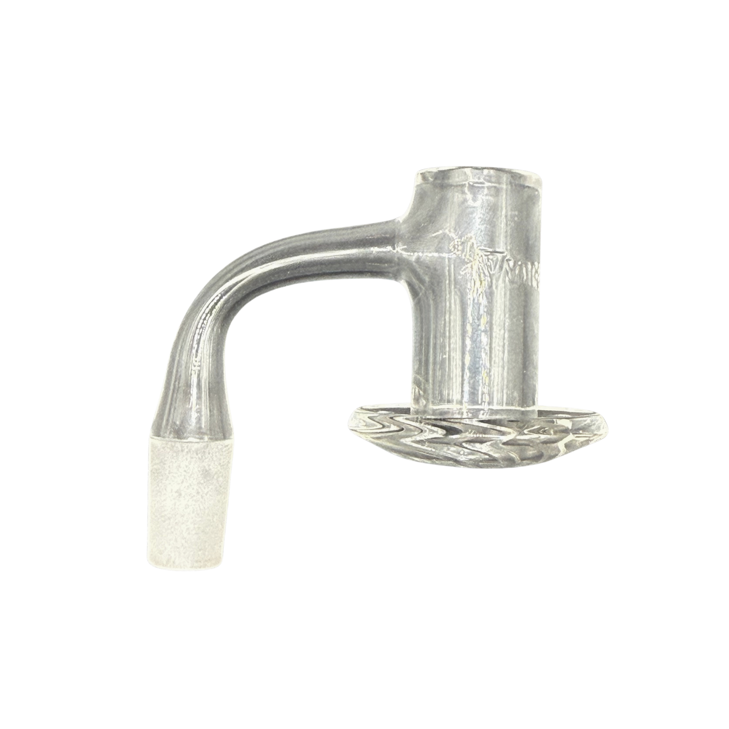 14mm Male 90° Quartz Terp Slurper Banger – 20mm OD Spiral Dish