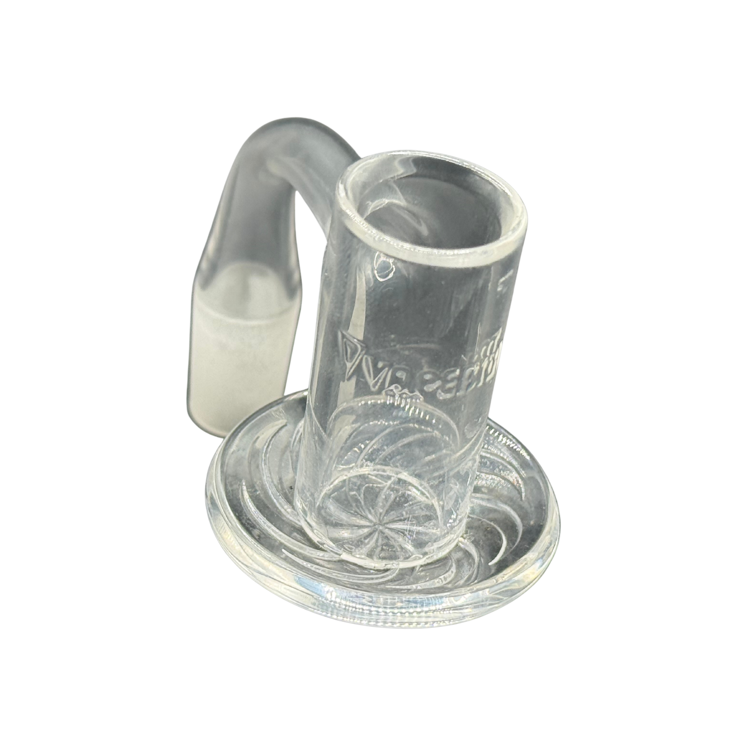 14mm Male 90° Quartz Terp Slurper Banger – 20mm OD Spiral Dish