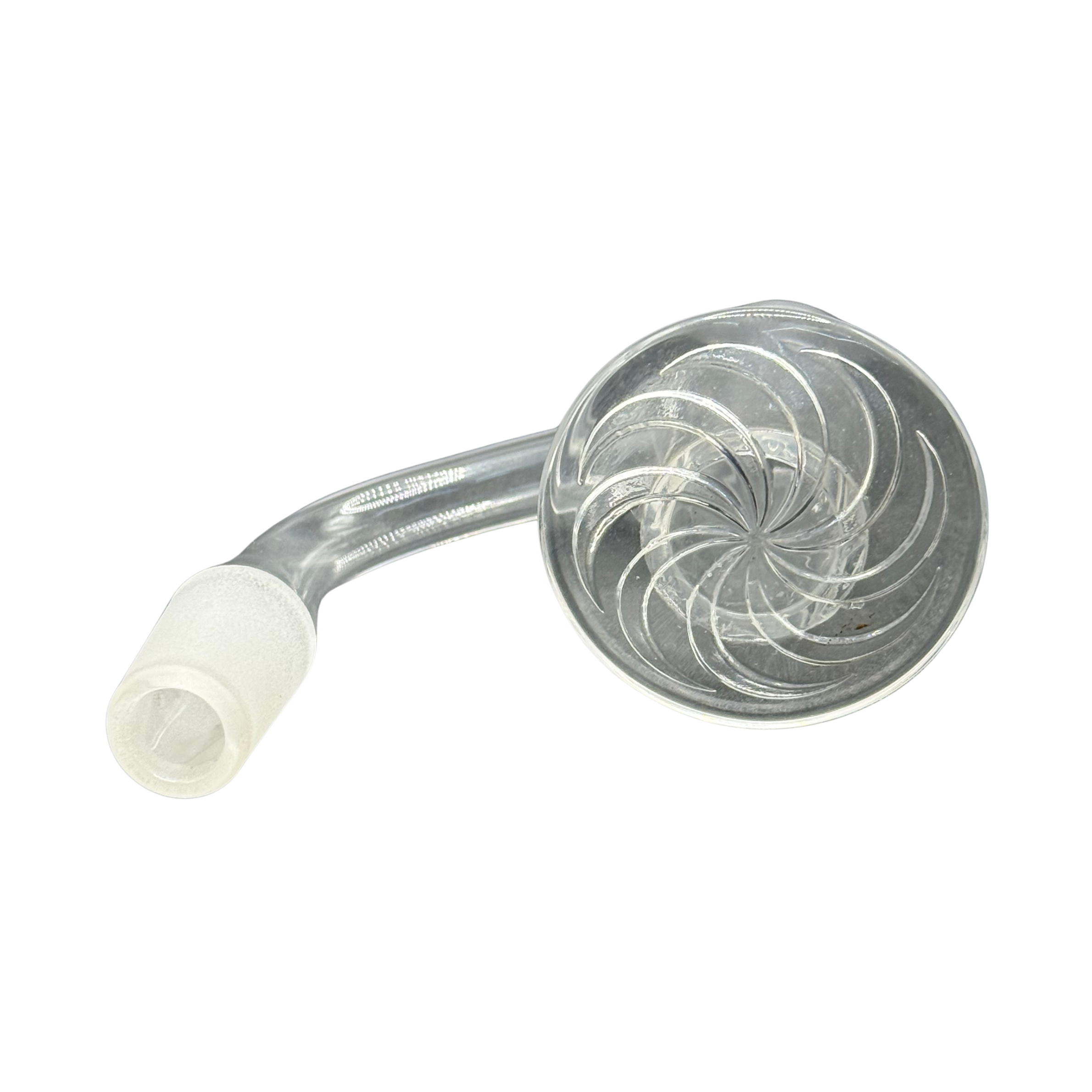 14mm Male 90° Quartz Terp Slurper Banger – 20mm OD Spiral Dish