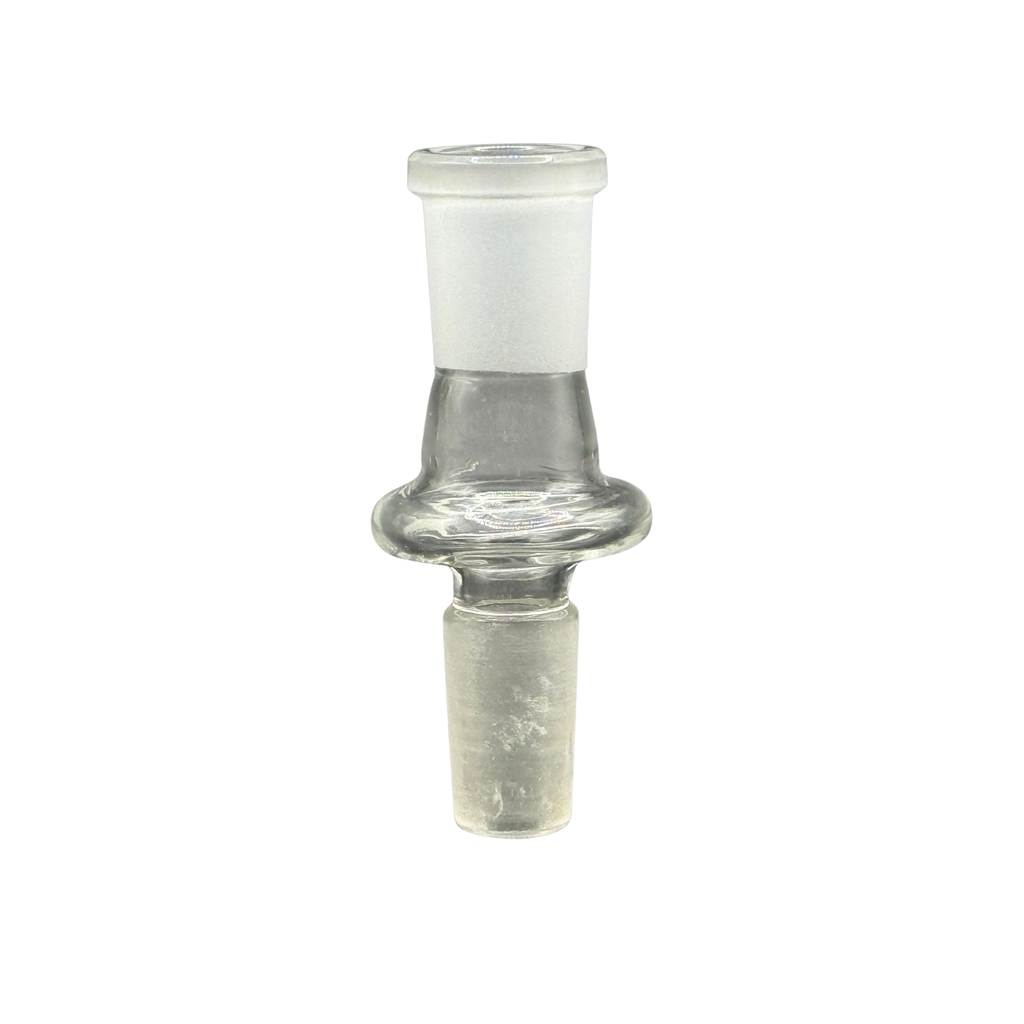14mm Male to 14mm Female Straight Glass Adapter – Clear