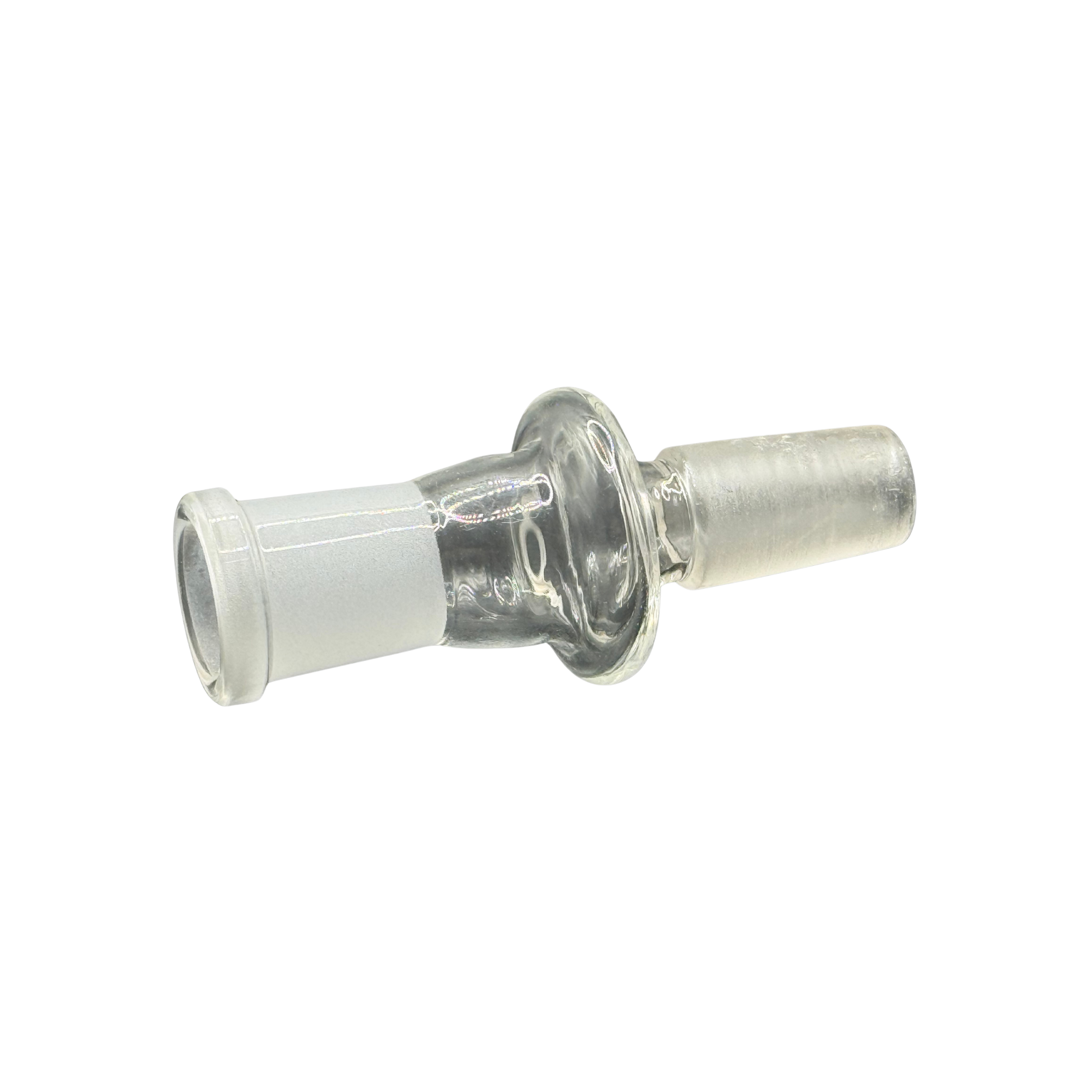 14mm Male to 14mm Female Straight Glass Adapter – Clear