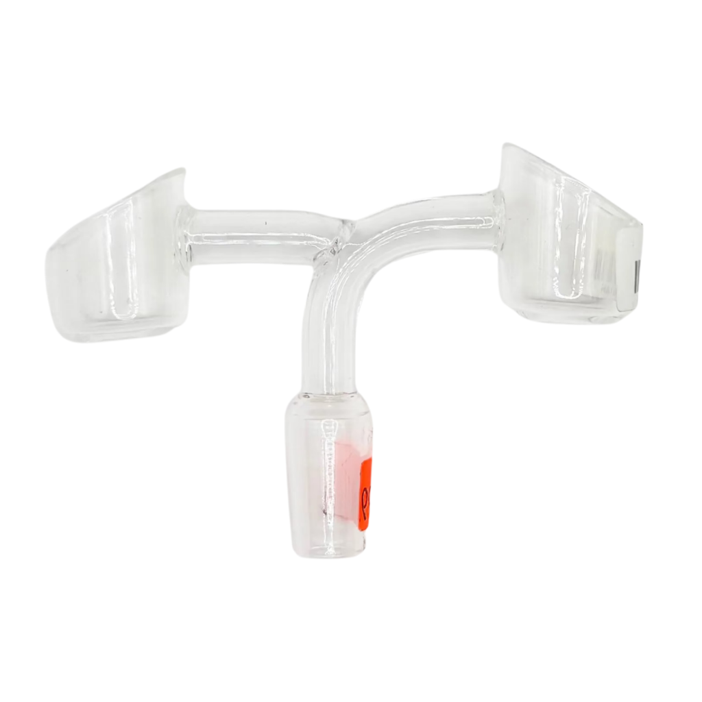 14mm Male 90° Dual Bucket Quartz Banger