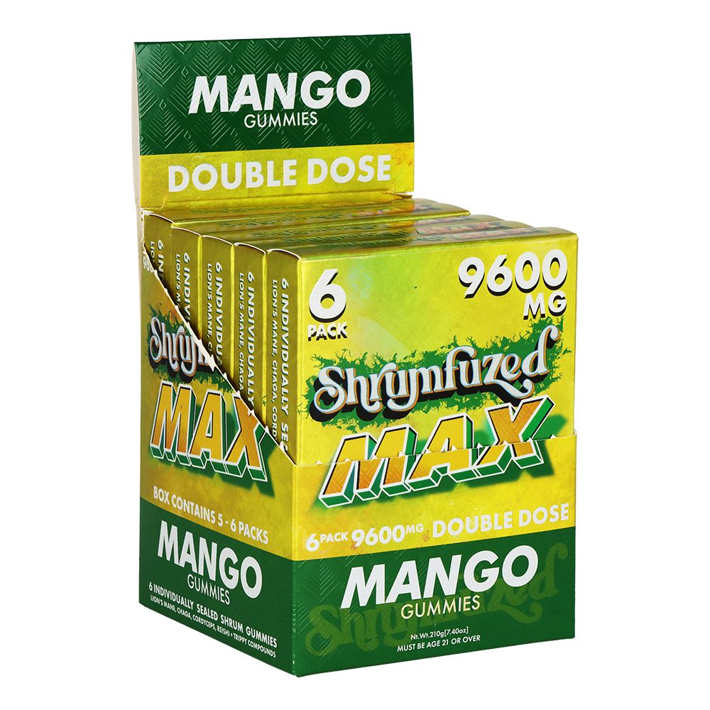 Shrumfuzed MAX Mushroom Blend Gummies | 9600mg | 6pc | 5pk Display