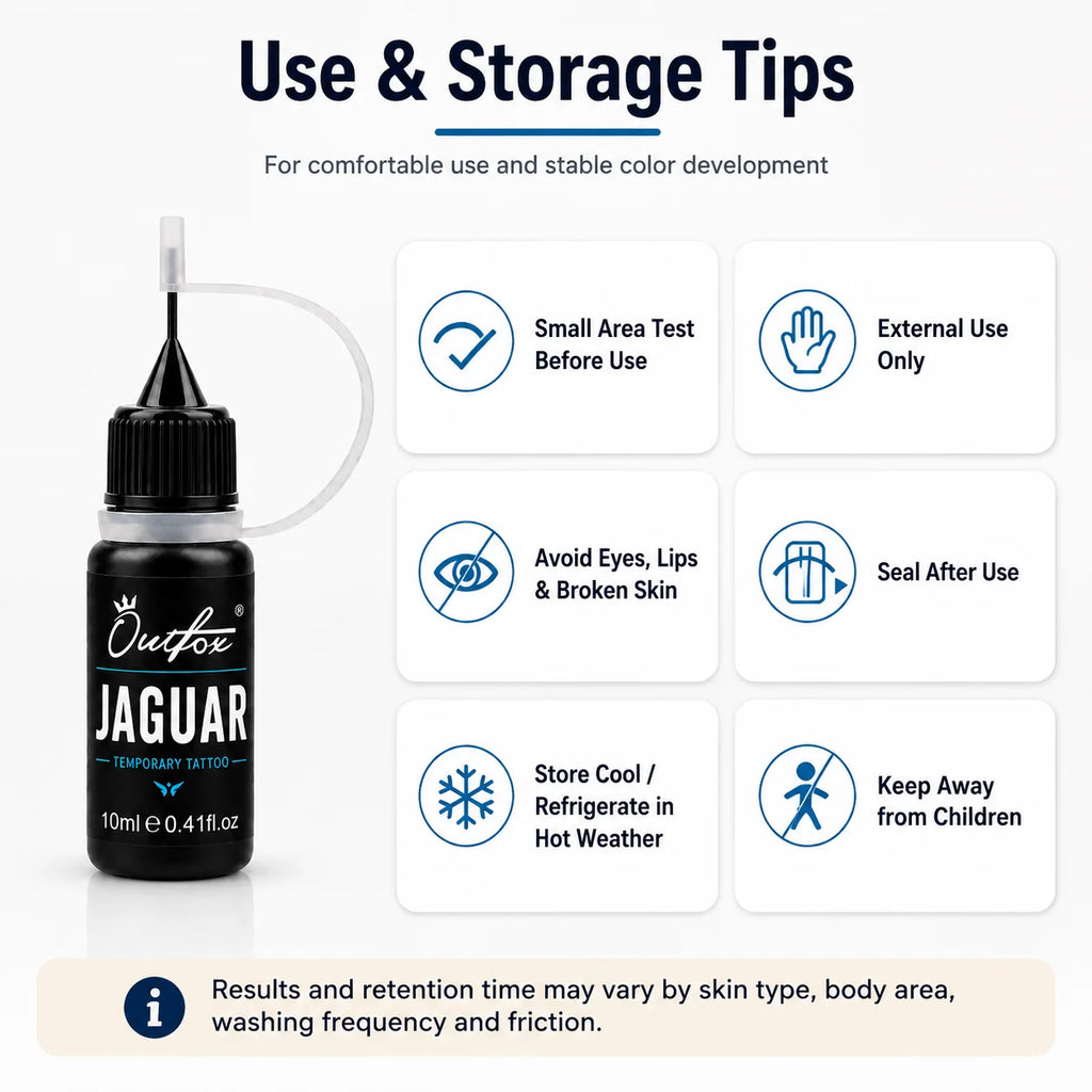 10ml Blue-Black Temporary Tattoo Gel