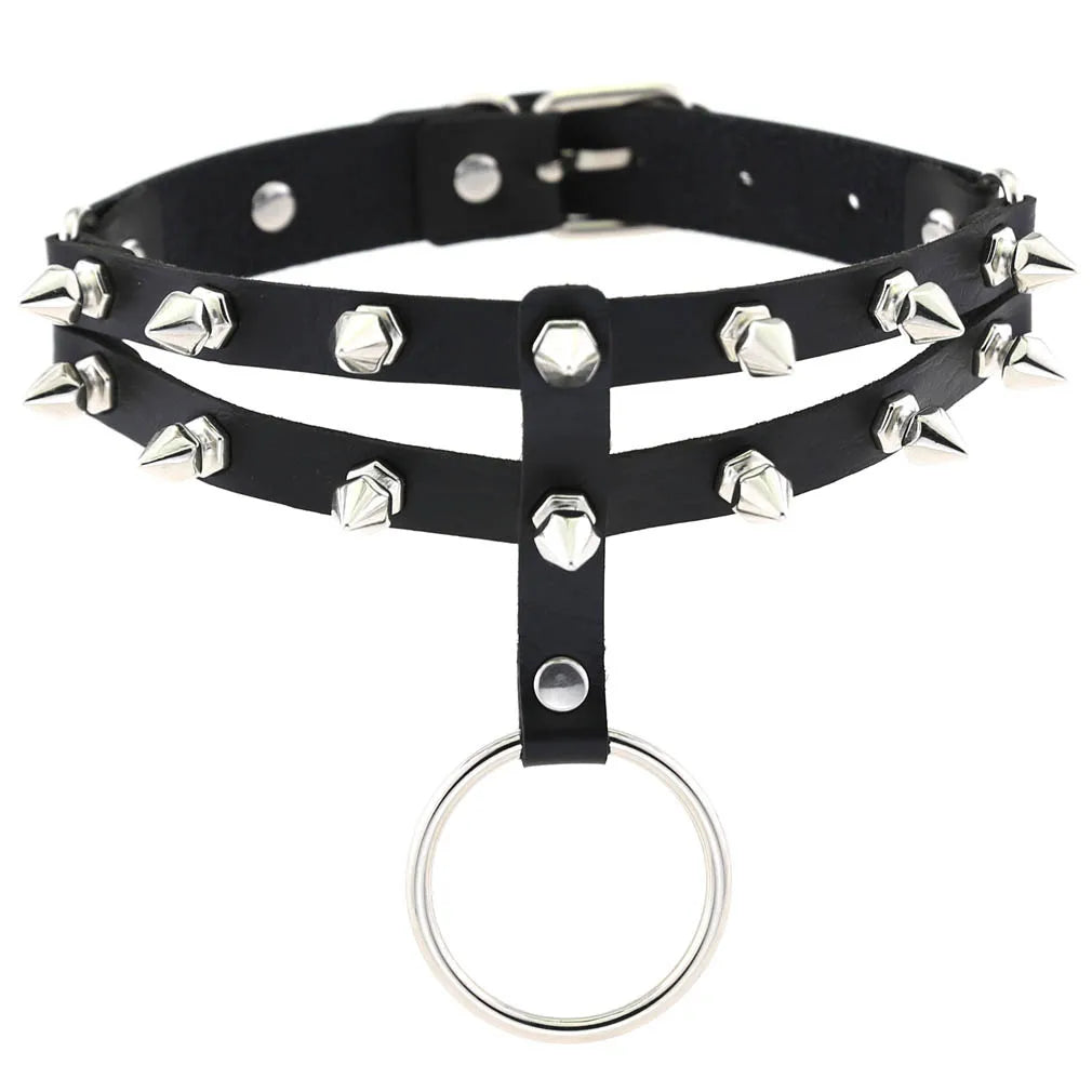 Gothic Punk Spike & Chain Choker Collection