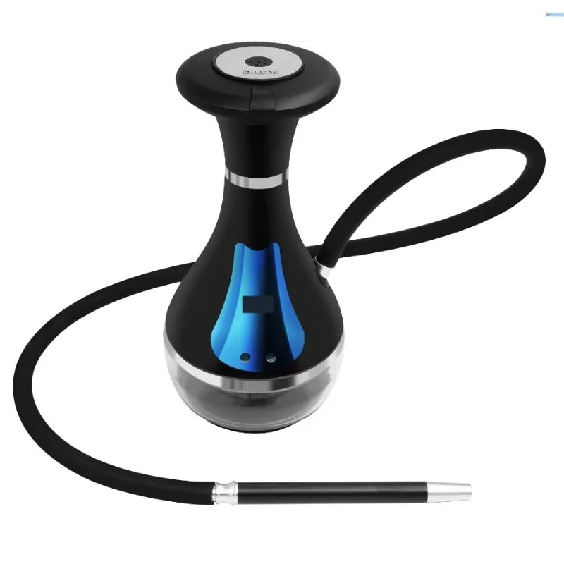Deluxe Rechargeable Electronic Hookah Full Kit: Light Emitting Diode Touch Screen Electric Heating Hookah Non-Charcoal Tools