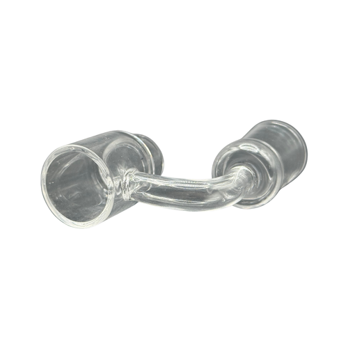 18mm Female 90° Quartz Banger with Bottom Dish – 25mm OD