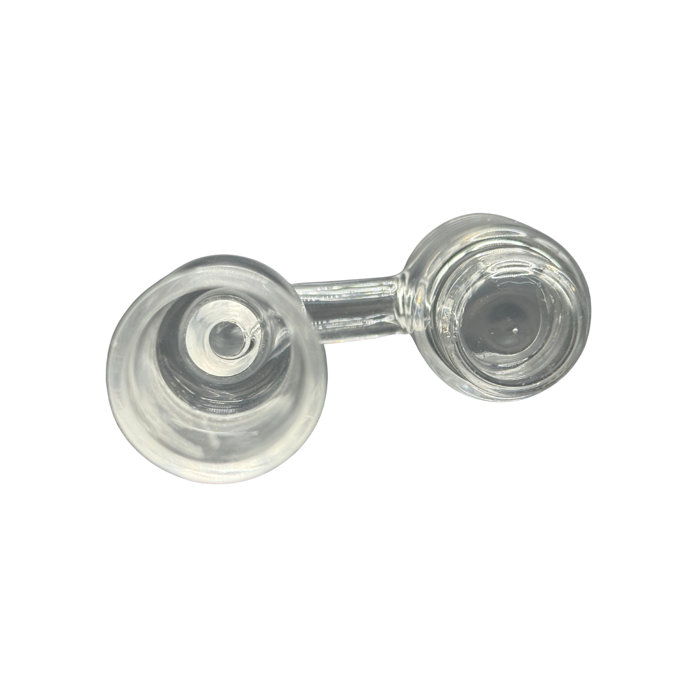 18mm Female 90° Quartz Banger with Bottom Dish – 25mm OD