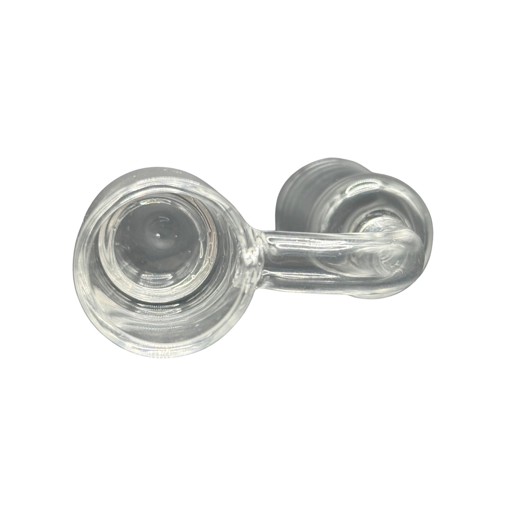 18mm Female 90° Quartz Banger with Bottom Dish – 25mm OD