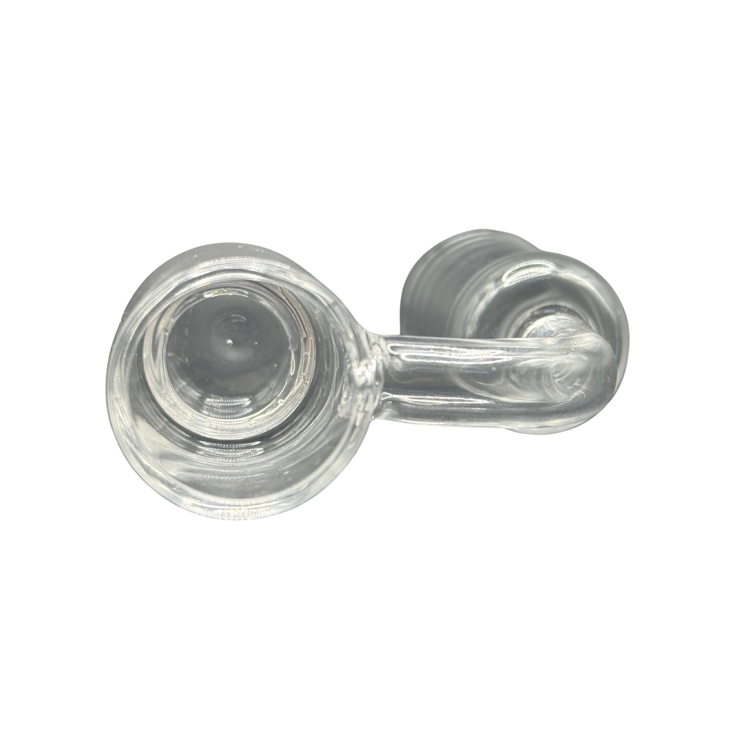 18mm Female 90° Quartz Banger with Bottom Dish – 25mm OD