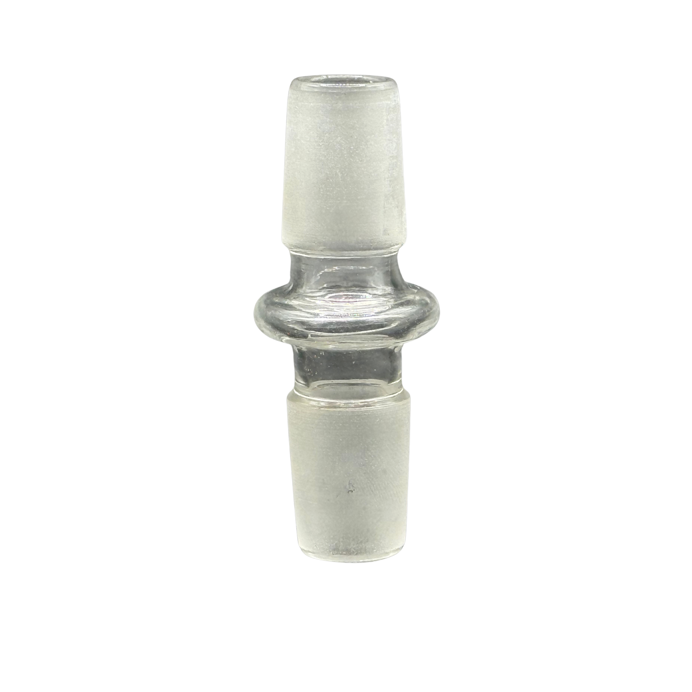 18mm Male-to-Male Glass Adapter – Clear