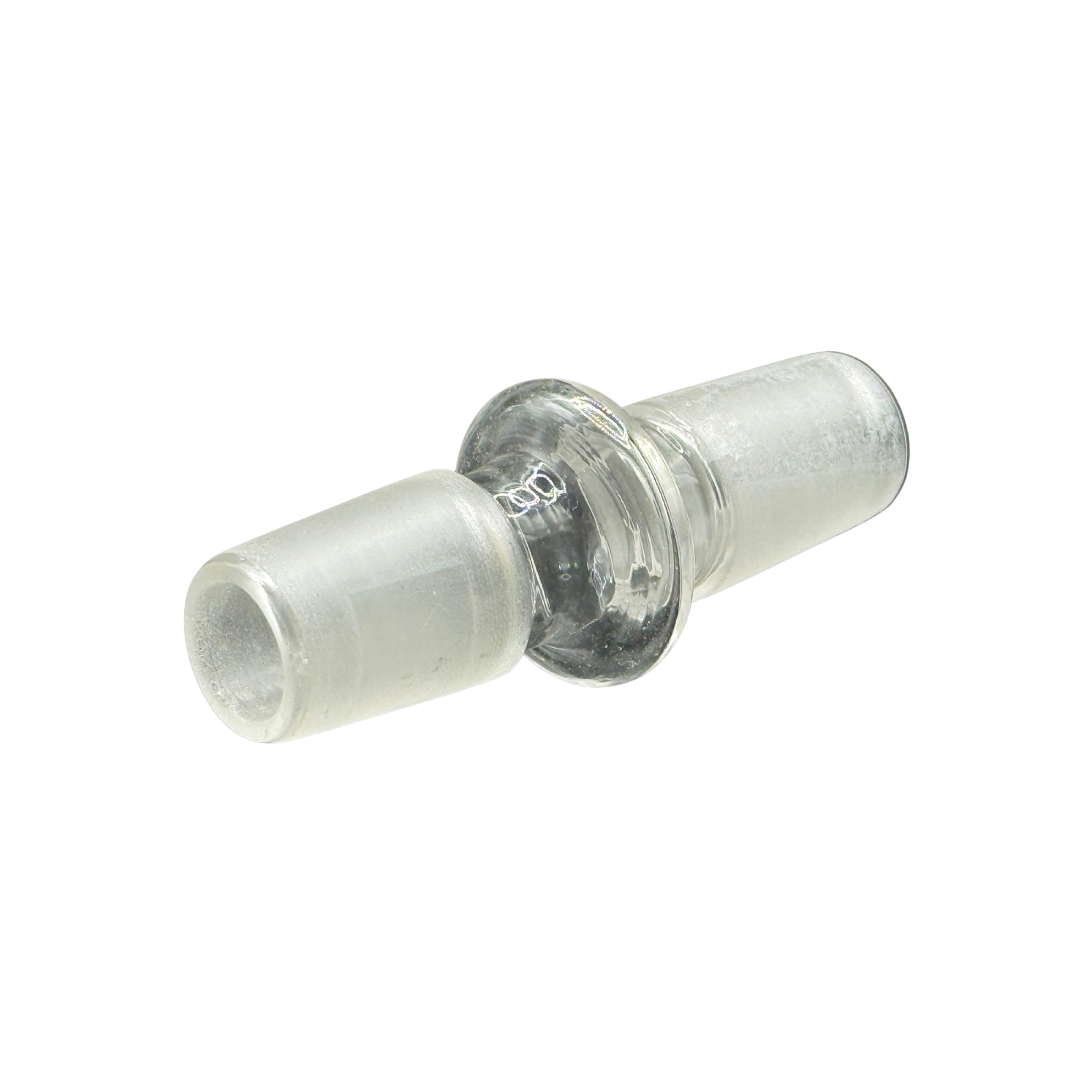 18mm Male-to-Male Glass Adapter – Clear