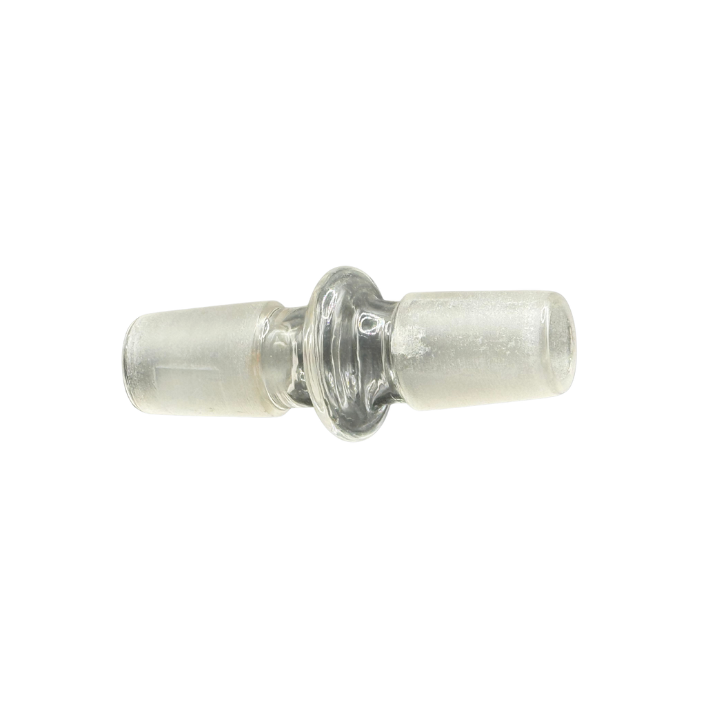 18mm Male-to-Male Glass Adapter – Clear
