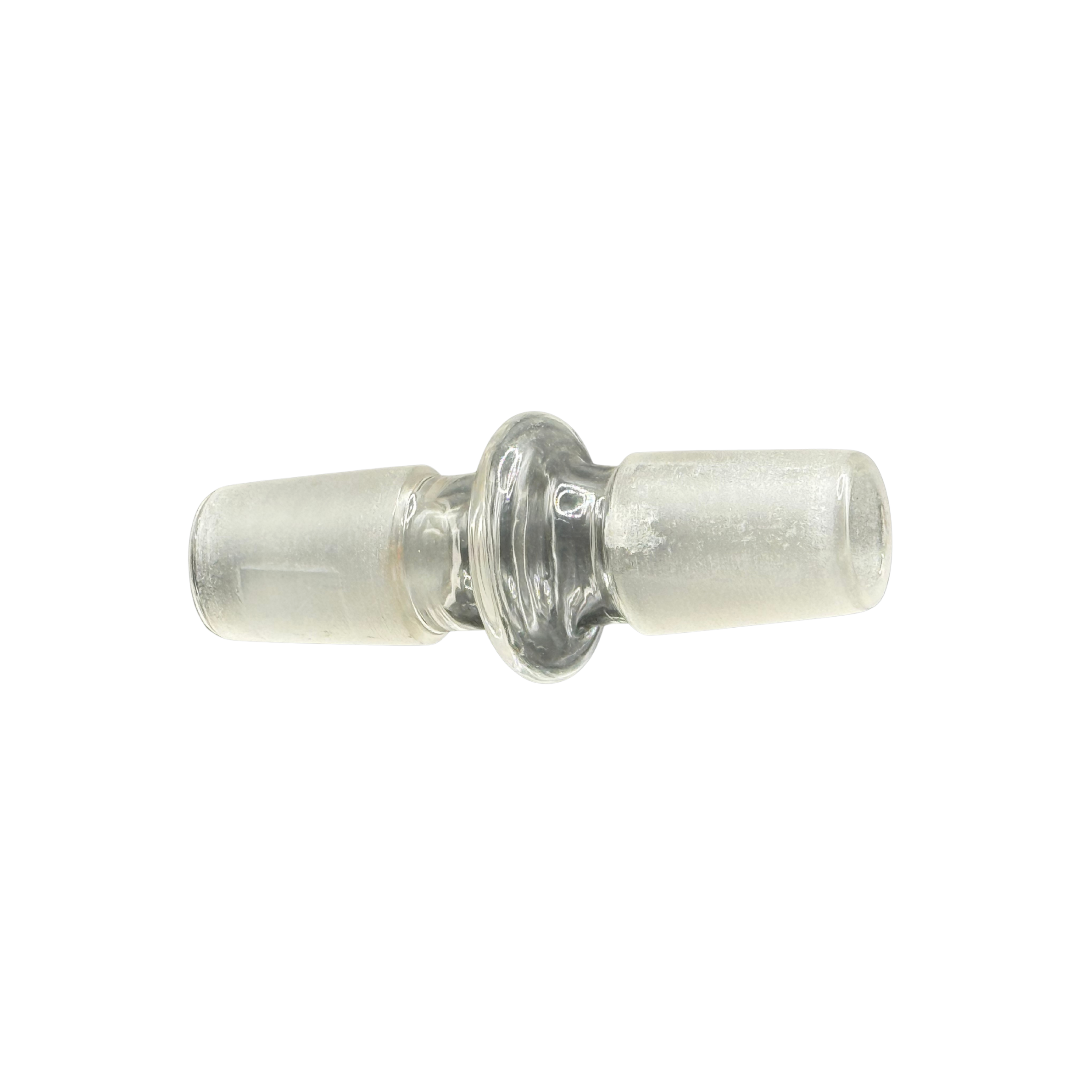 18mm Male-to-Male Glass Adapter – Clear