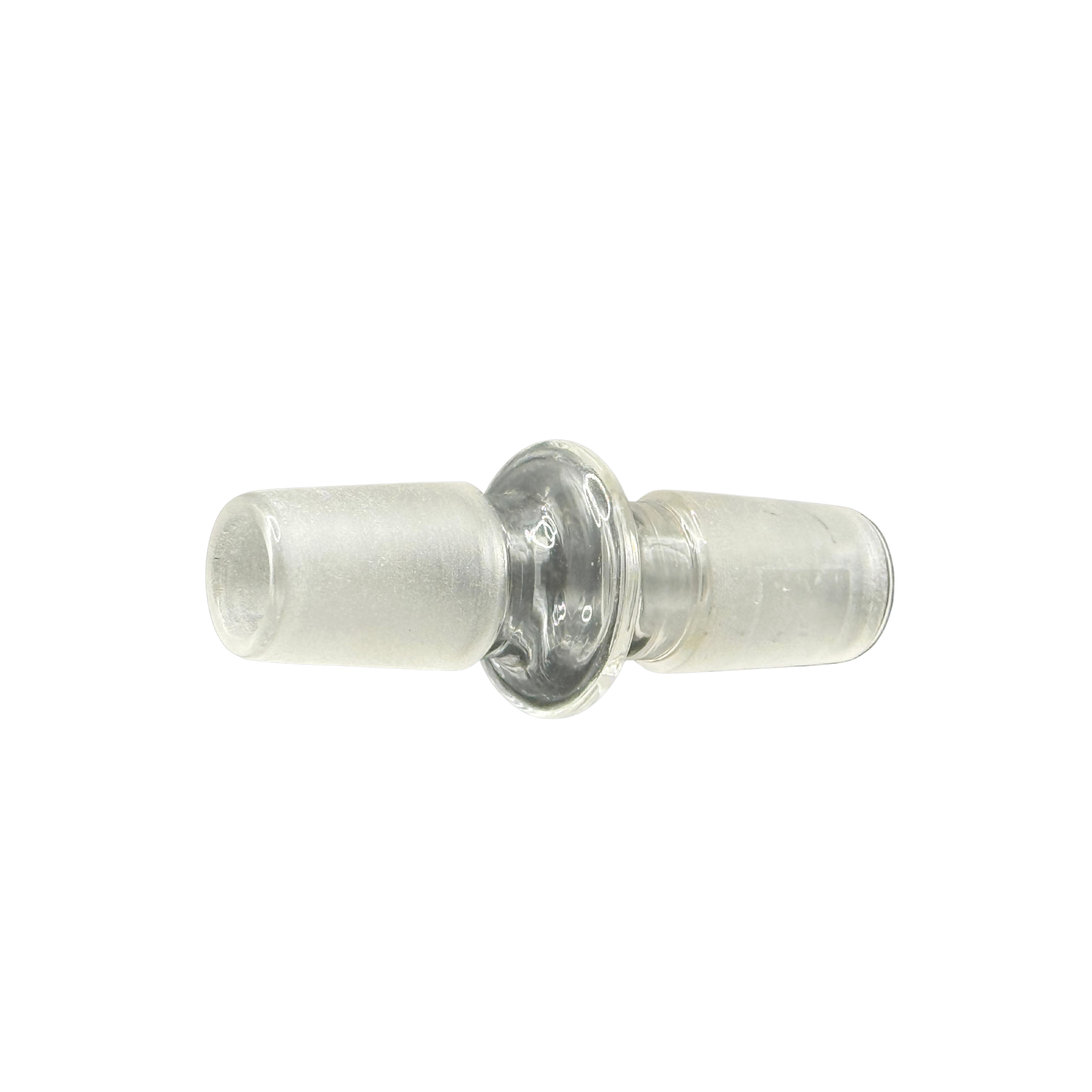 18mm Male-to-Male Glass Adapter – Clear