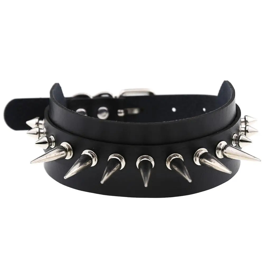 Punk Spiked Choker Collar