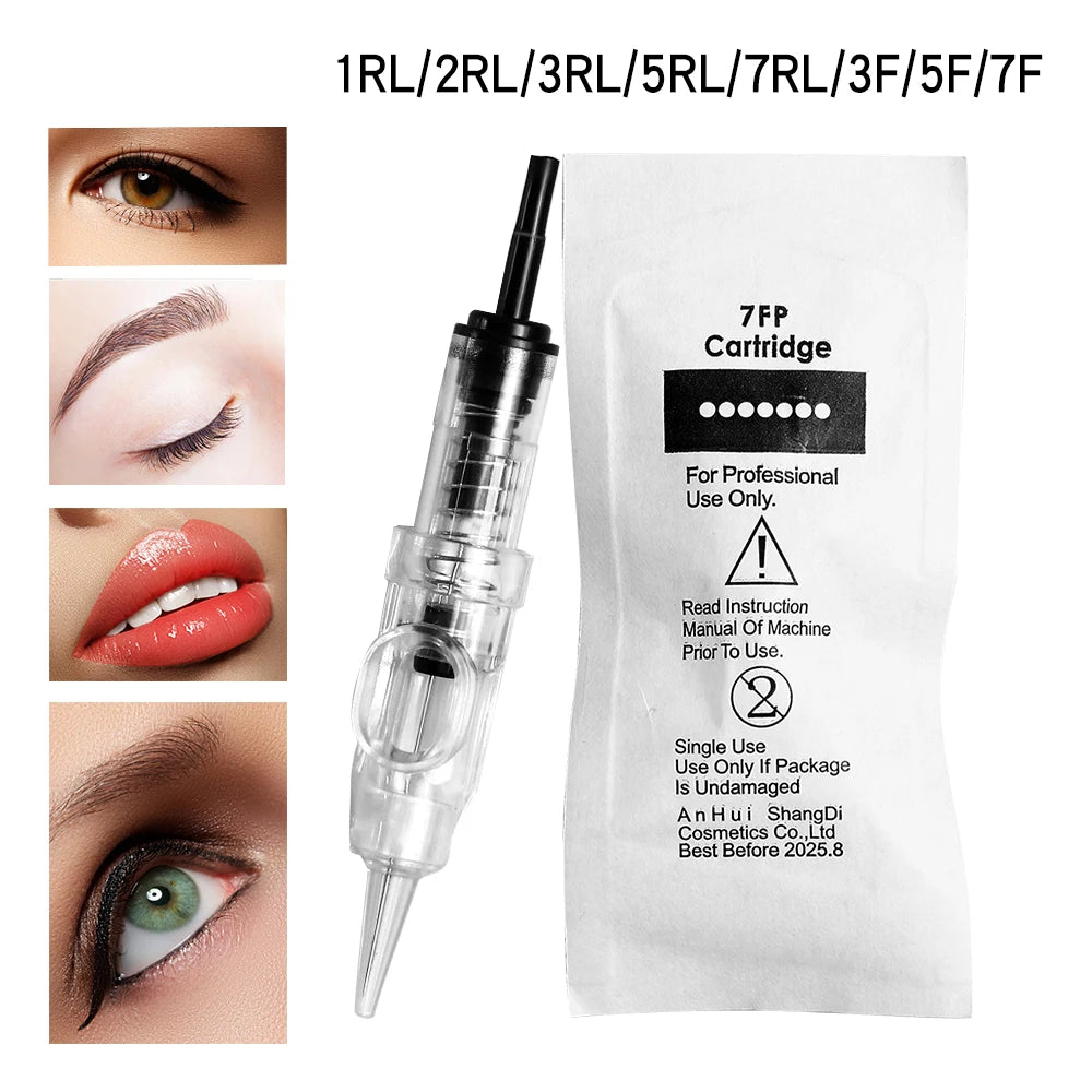 20Pcs Sterilized Tattoo Cartridge Needles 0.30MM PMU Permanent Eyebrow