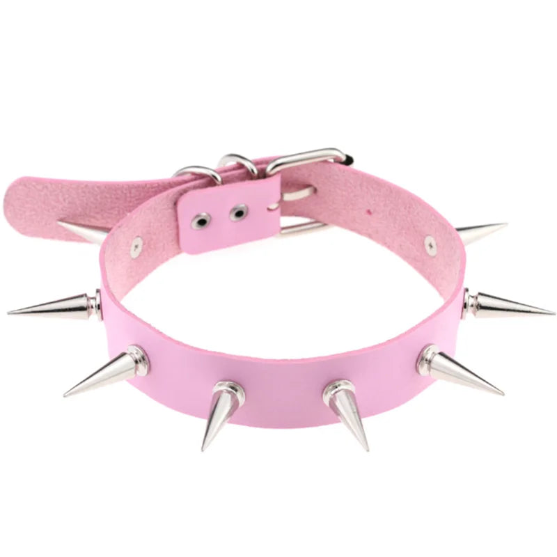 Punk Chain Heart Choker Collar