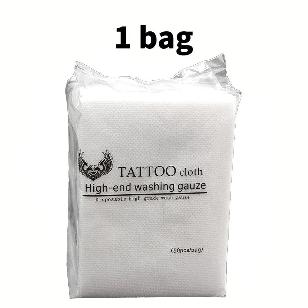 1/2/3pcs Disposable Tattoo Wipe Paper  Tattoo Cloth High-end Washing Gauze Permanent Makeup Cleanig Tattoo Supplies Accessories