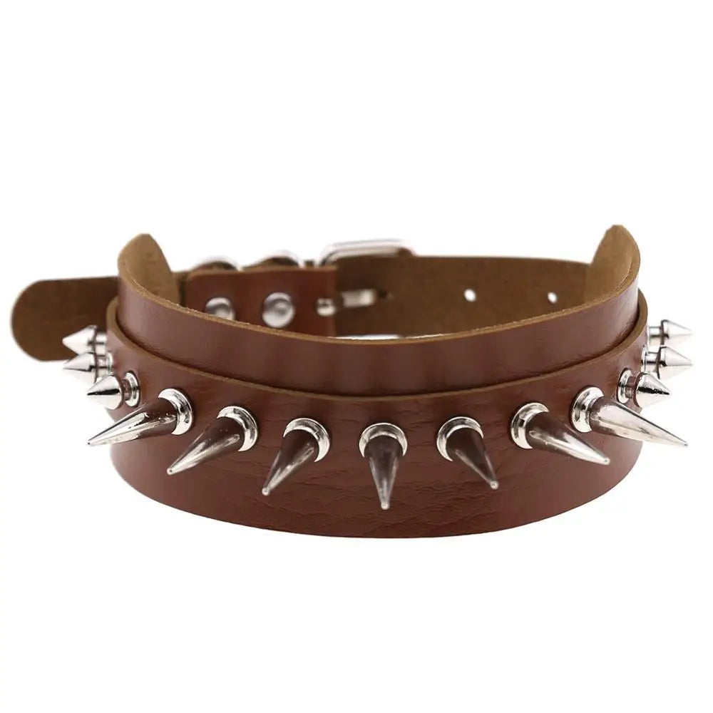 Punk Spiked Choker Collar