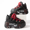 Women’s Gothic Graffiti Chunky Platform Sneakers