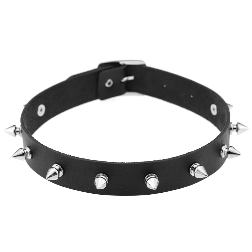 Gothic Punk Spike & Chain Choker Collection