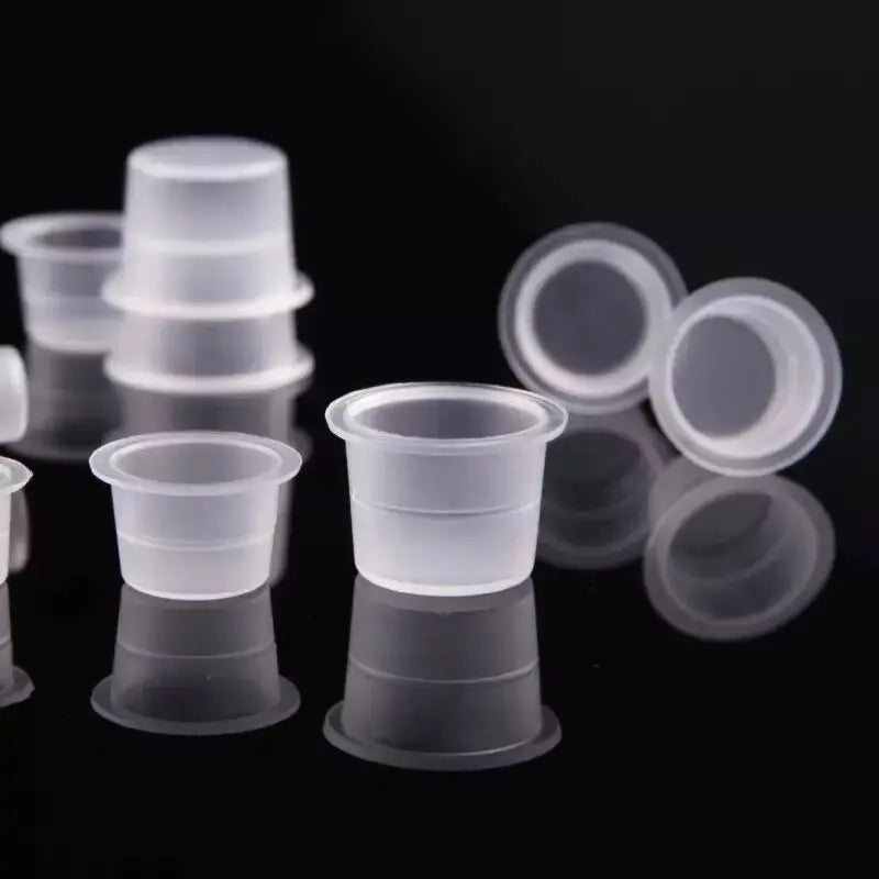 100pc S/M/L Plastic Disposable Microblading Tattoo Ink Cups Permanent