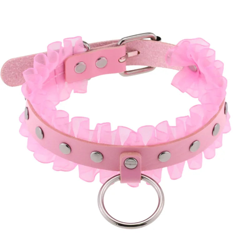 Punk Chain Heart Choker Collar