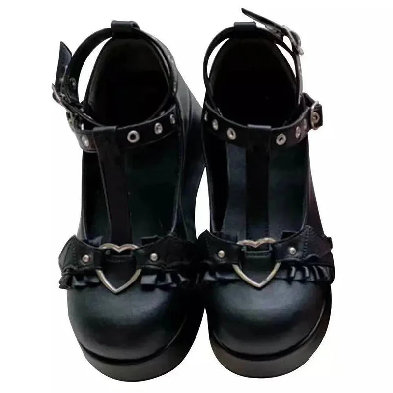 Heart Buckle Wedges
